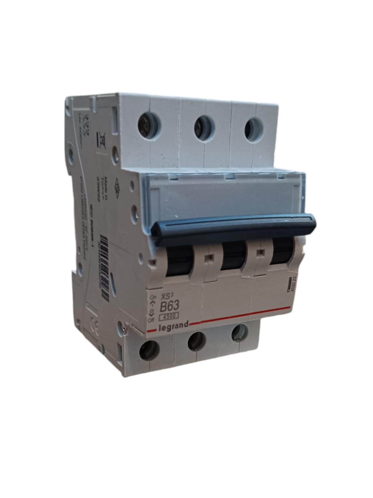 63 AP B TİPİ 3 KUTUP X6 OTOMAT LEGRAND