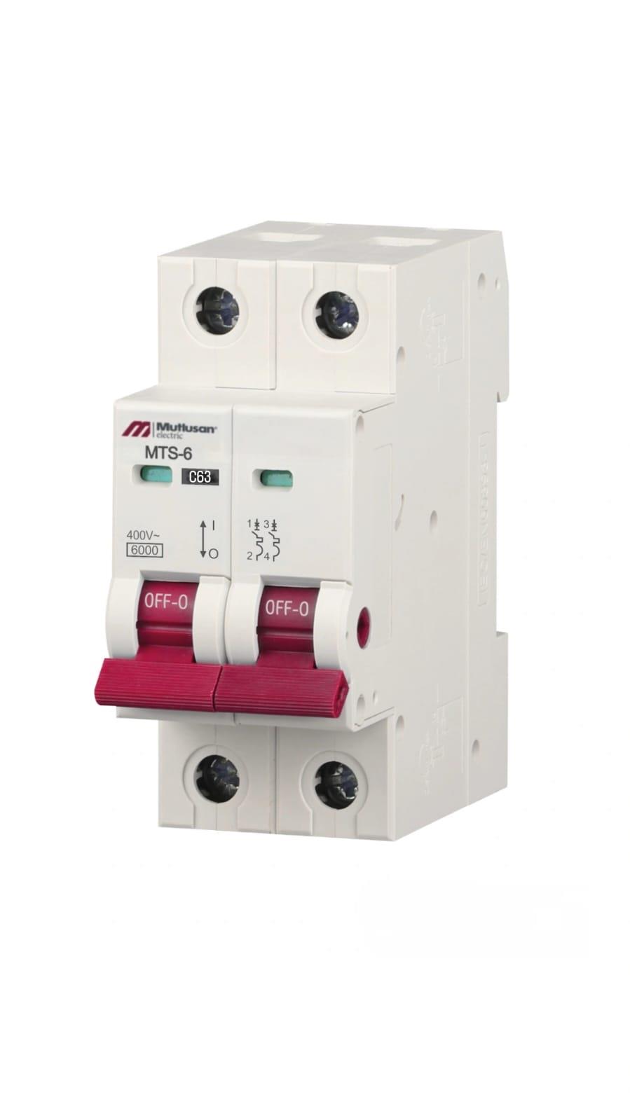 63A 2 KUTUP 6KA C TİPİ OTOMATİK SİGORTA