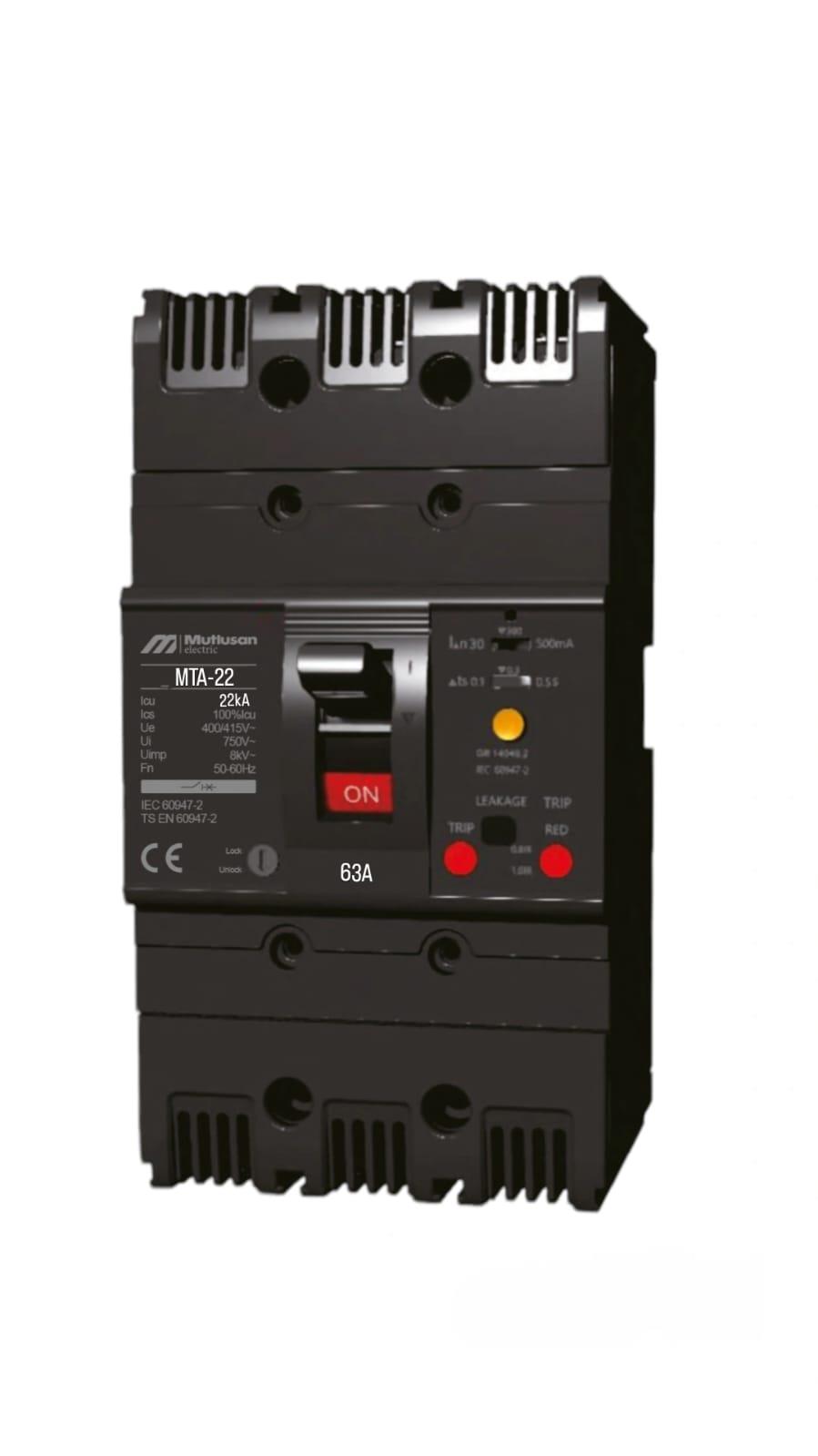 63A 3P 22KA TERMİK MANYETİK ŞALTER - AYAR SAHALI