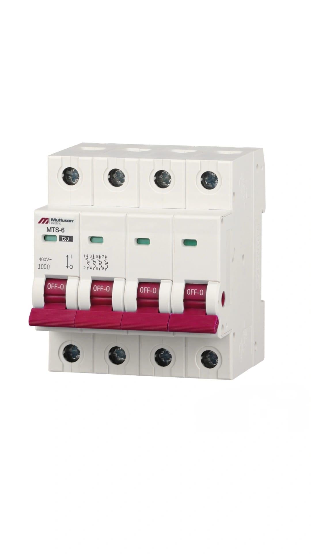 80A 4 KUTUP 10KA C TİPİ OTOMATİK SİGORTA