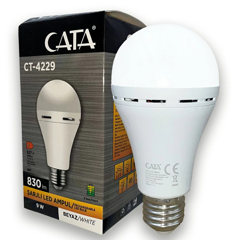 9 W E27 ŞARJLI LAMBA