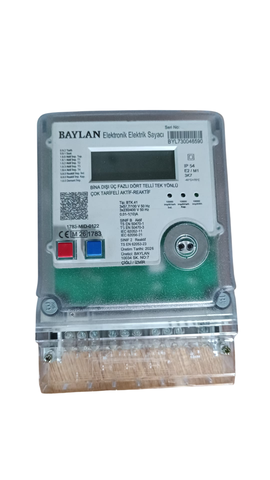 BAYLAN KOMBİ TRİ. ELEK. SAYACI HABERLEŞMELİ AKIM T