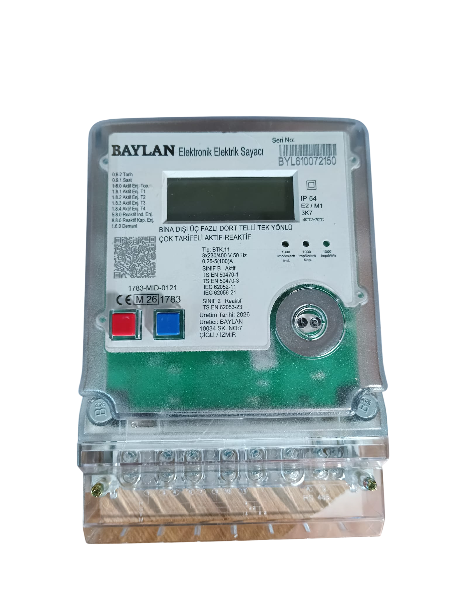 BAYLAN KOMBİ TRİF ELEK SAYACI DRK220 HABERLEŞMELİ