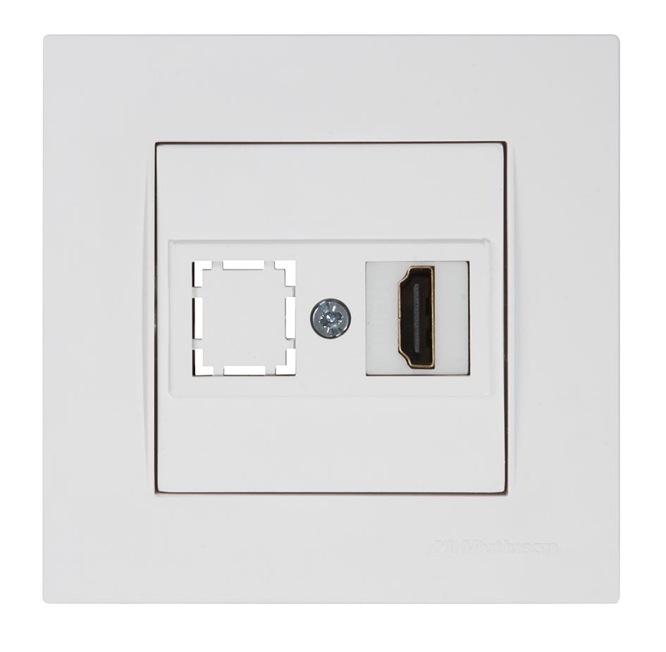 DATA PRİZİ 1*HDMI RİTA BEYAZ