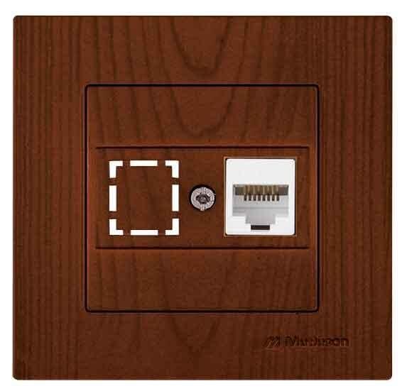 DATA PRİZİ 1*RJ45 KONNEKTÖRSÜZ RİTA CEVİZ