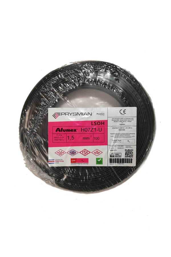 H07Z1-U 1,5 LUK H.FREE NYA SİYAH PRYSMİAN