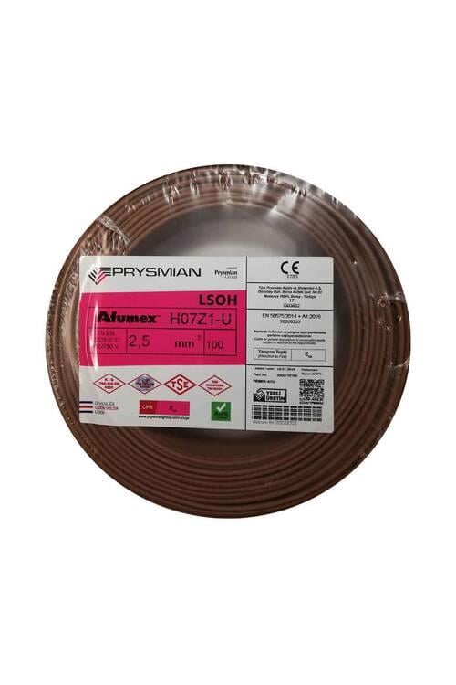 H07Z1-U 2,5 LUK H.FREE NYA KAHVE PRYSMİAN