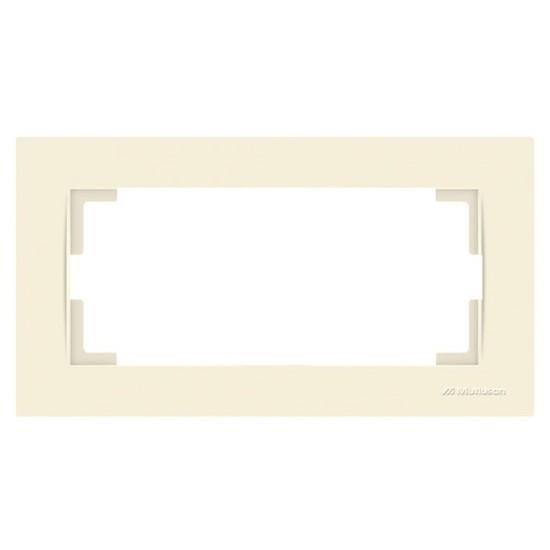 İKİLİ PRİZ ÇERÇEVE RİTA KREM