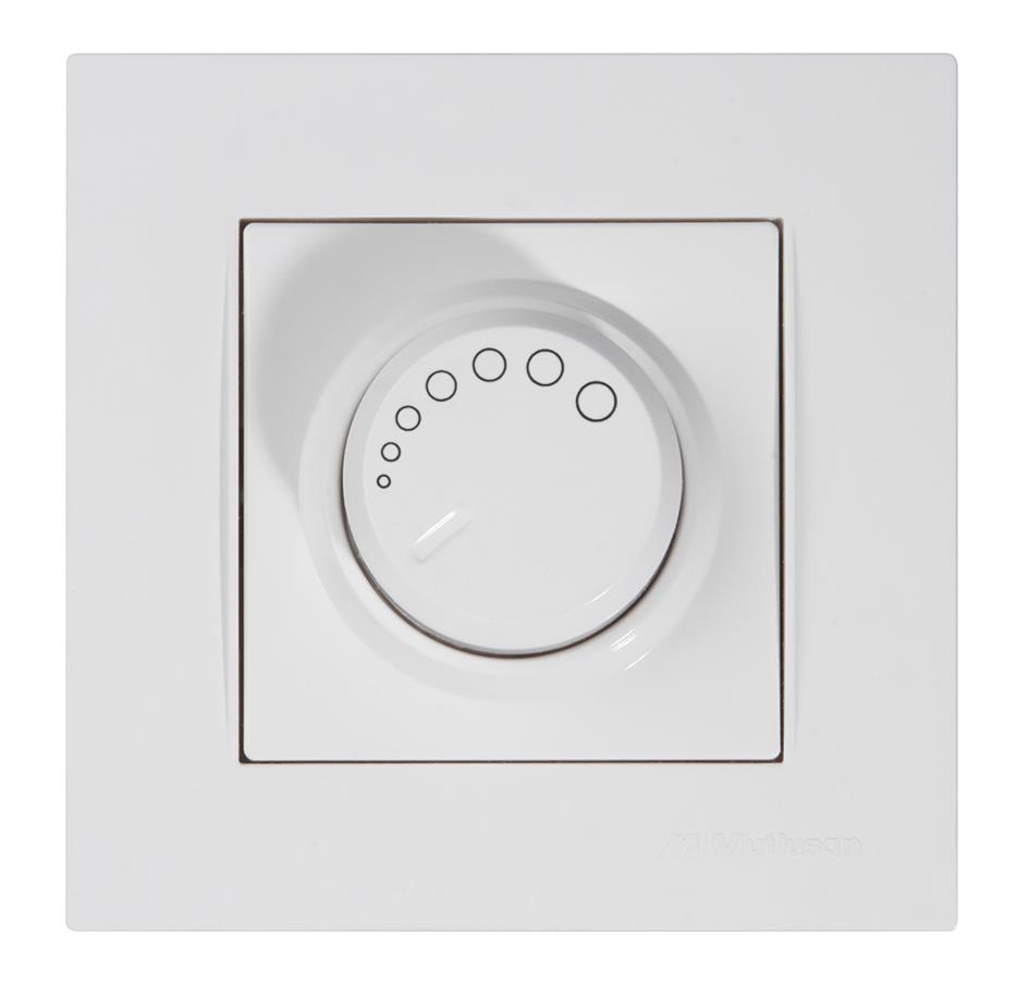 IŞIKLI DİMMER RL 1000W RİTA BEYAZ