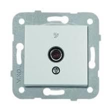 KARRE UYDU PRİZİ KONNEKTÖRLÜ SONLU BEYAZ