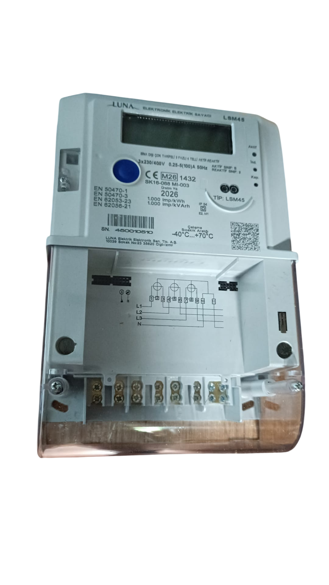 LUNA LSM45 KOMBİ  PRO TRİFAZE SAYAÇ