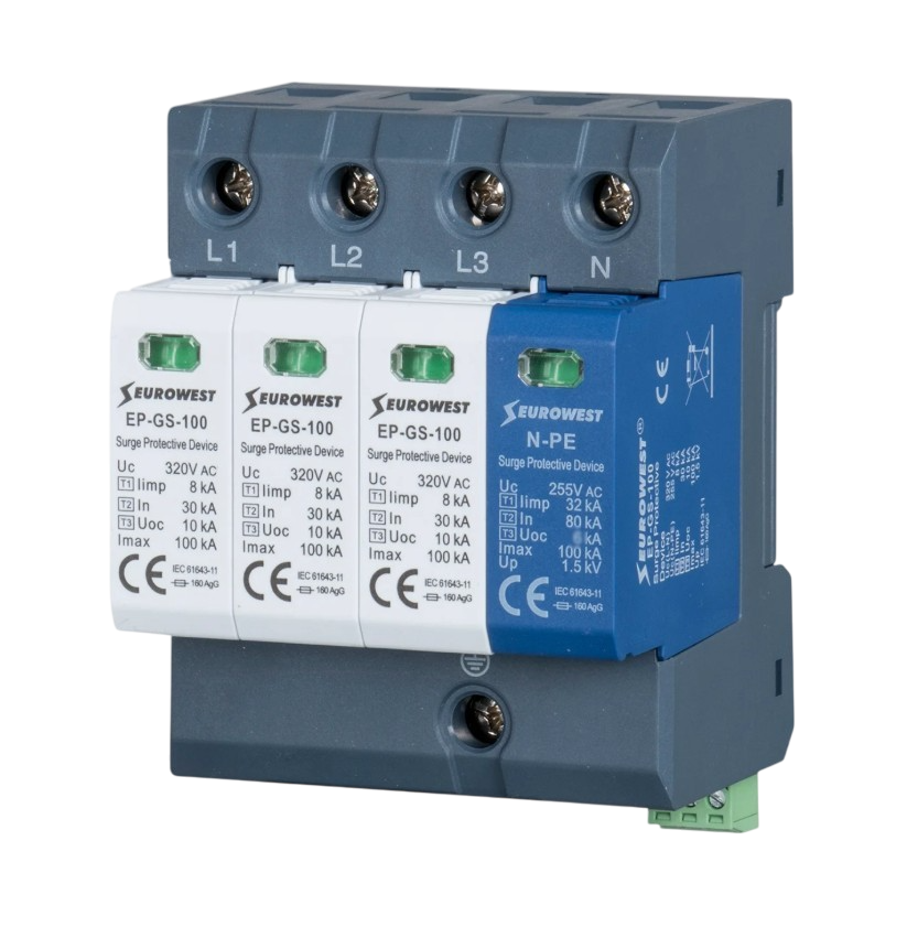 PARAFUDUR 100KA T1+T2+T3 3P+NPE