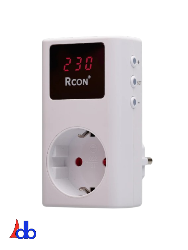 RCV-02 AYARLI AKIM KORUMA PRİZİ LEDLİ GÖSTERGELİ