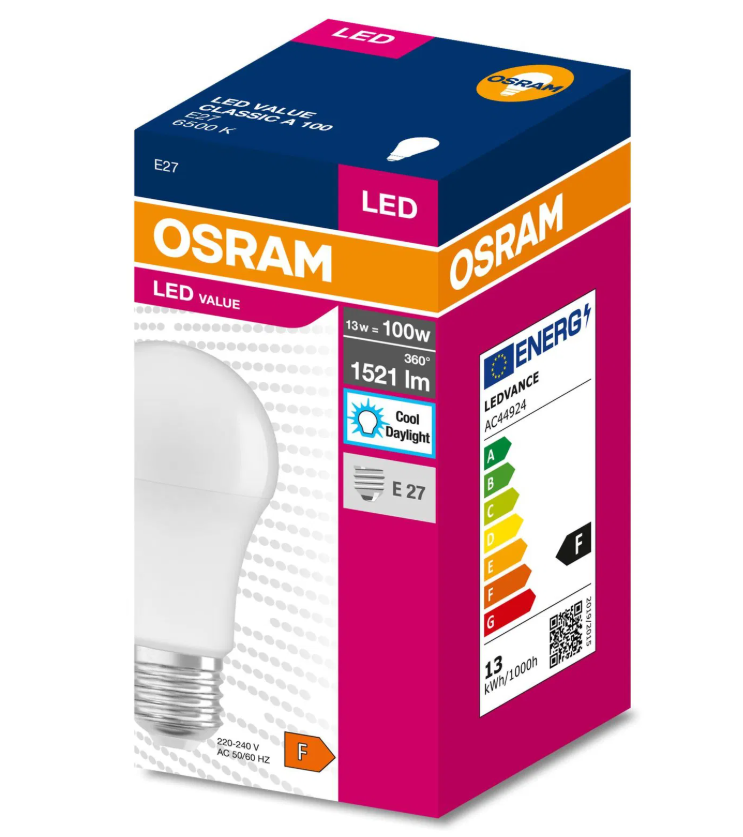 S.CLA100 13W/865 E27 OSRAM