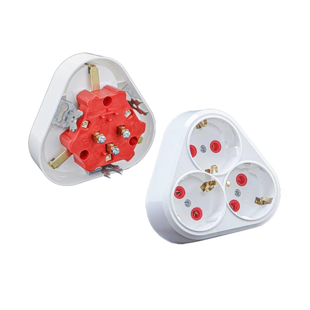 SAFİR S.A 3,LÜ TOPRAKLI PRİZ