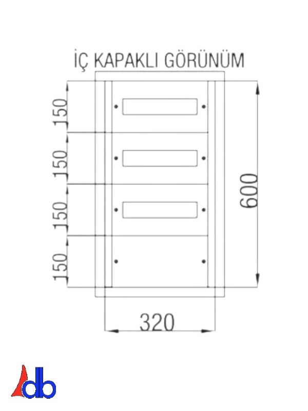SIVA ALTI SİGORTA DAĞITIM PANO 32*60*14 24 SİGORTA