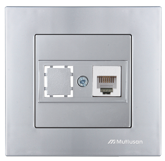 TELEFON PRİZİ 1*RJ12 RİTA İNOX (CAT3)