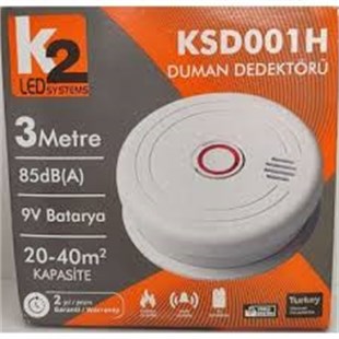 DUMAN DEDEKTÖRÜ 9V PİLLİ 20-40M2 KAPASİTE