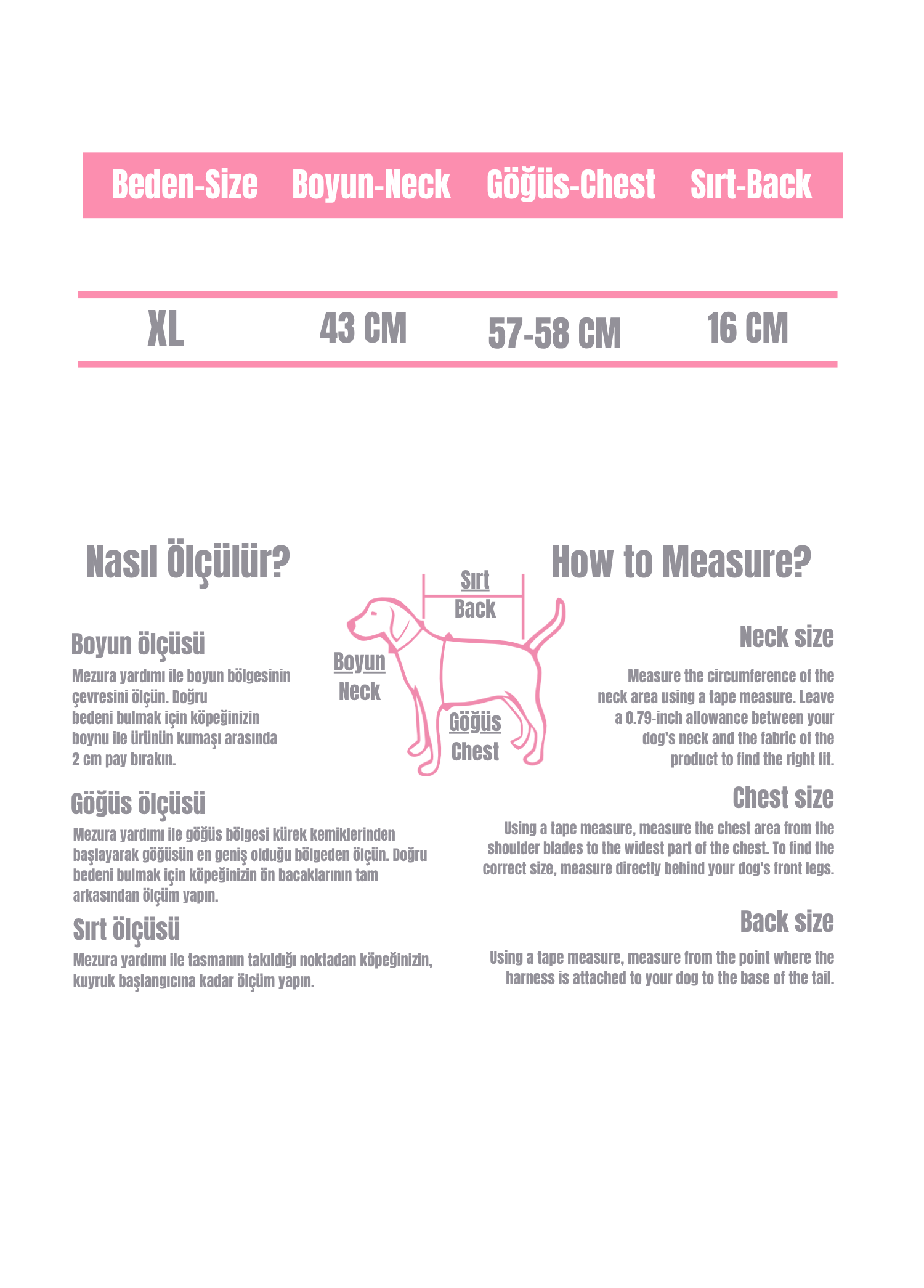 Puppia Bryson Harness Rosa - XL 