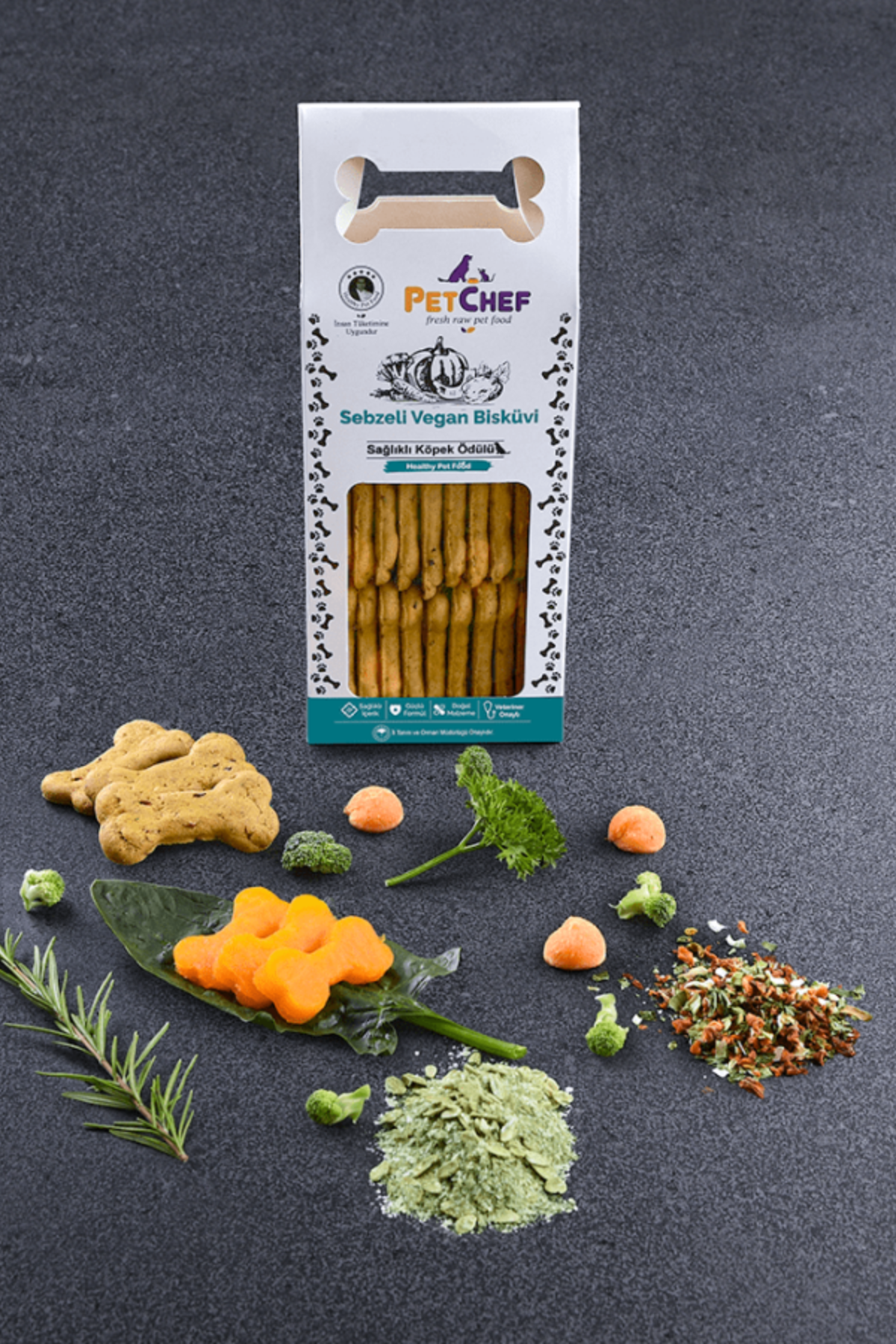 PetChef Sebzeli Vegan Köpek Bisküvisi