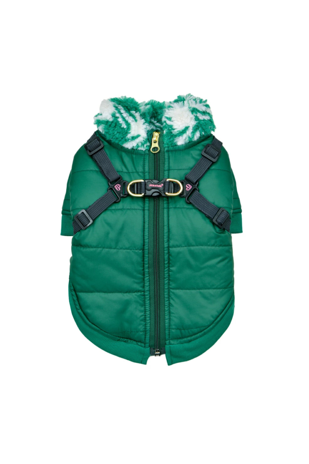 Pinkaholic New York Xenia Göğüs Tasmalı Köpek Montu Yeşil 
