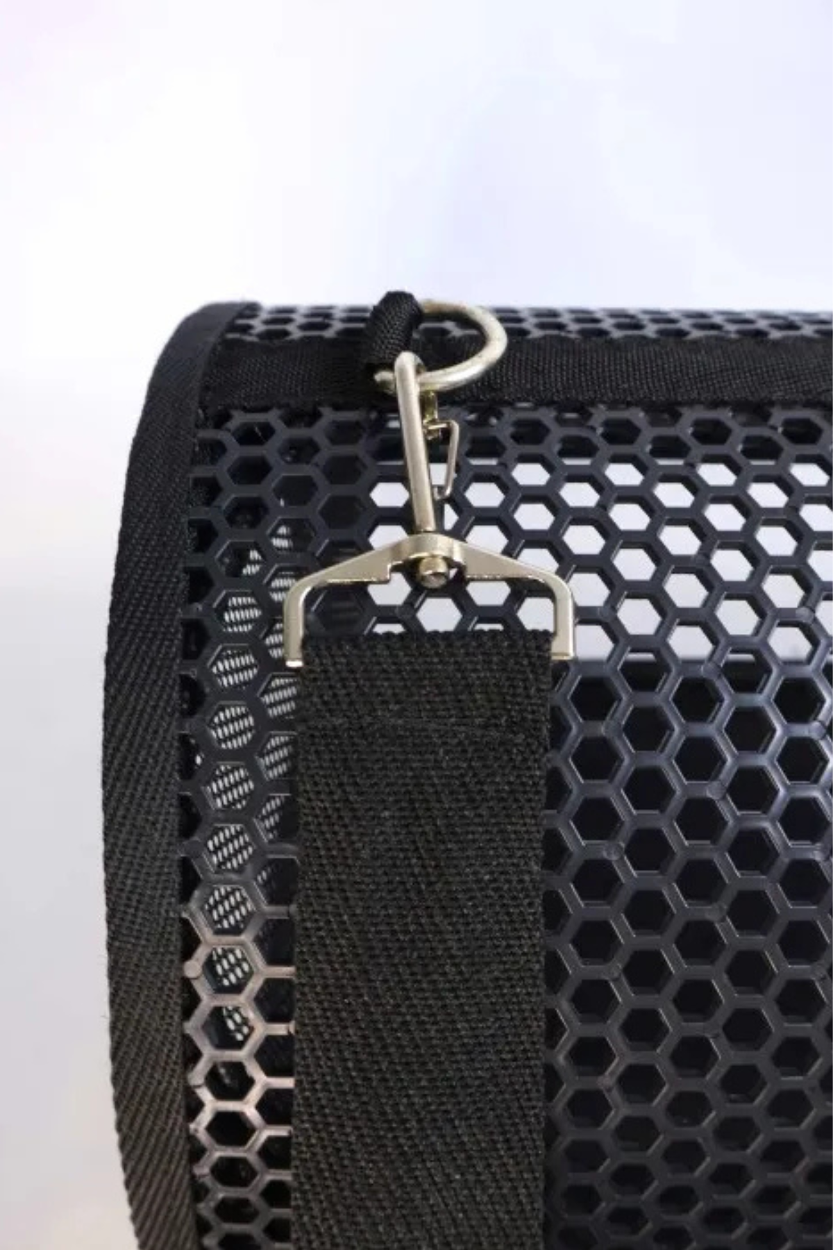 Migno Flybag Voyager Fileli-Şeffaf Model Kedi Köpek Taşıma Çantaları - Siyah
