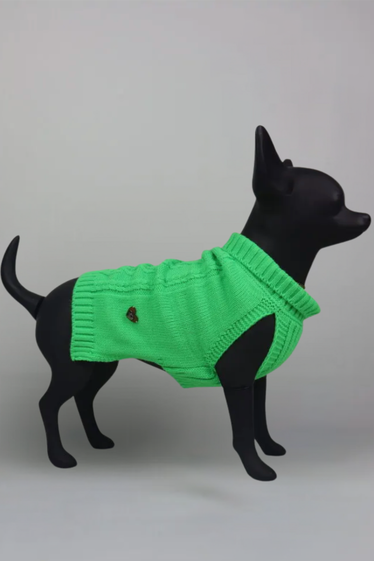 LouLou Örgü Triko Kazak Neon Yeşil 