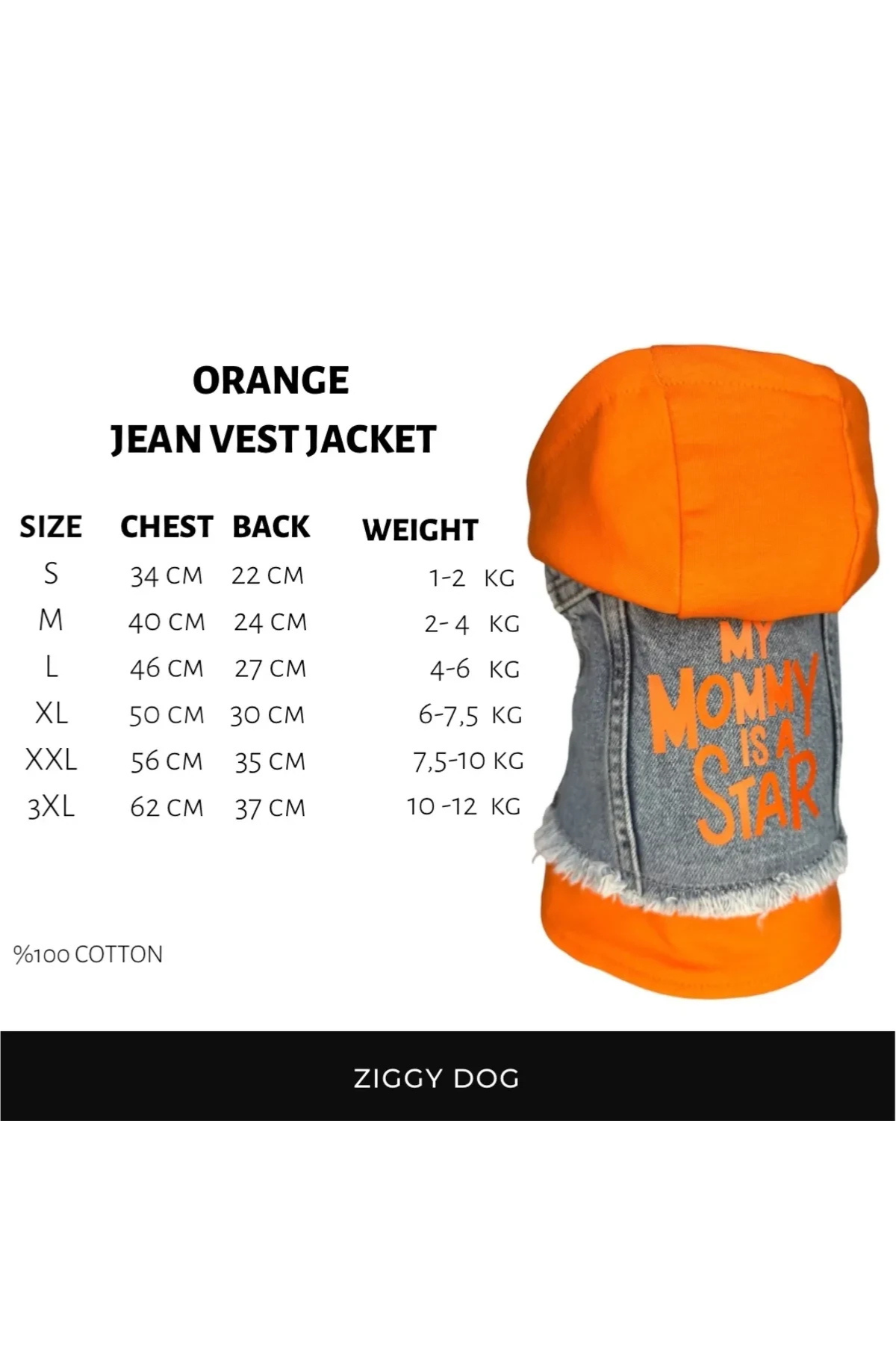 My Mommy Is A Star Turuncu Kot Yelek