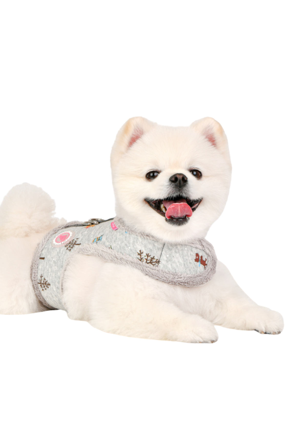 Pinkaholic New York Eira Pinka Köpek Göğüs Tasması - Melange Gri