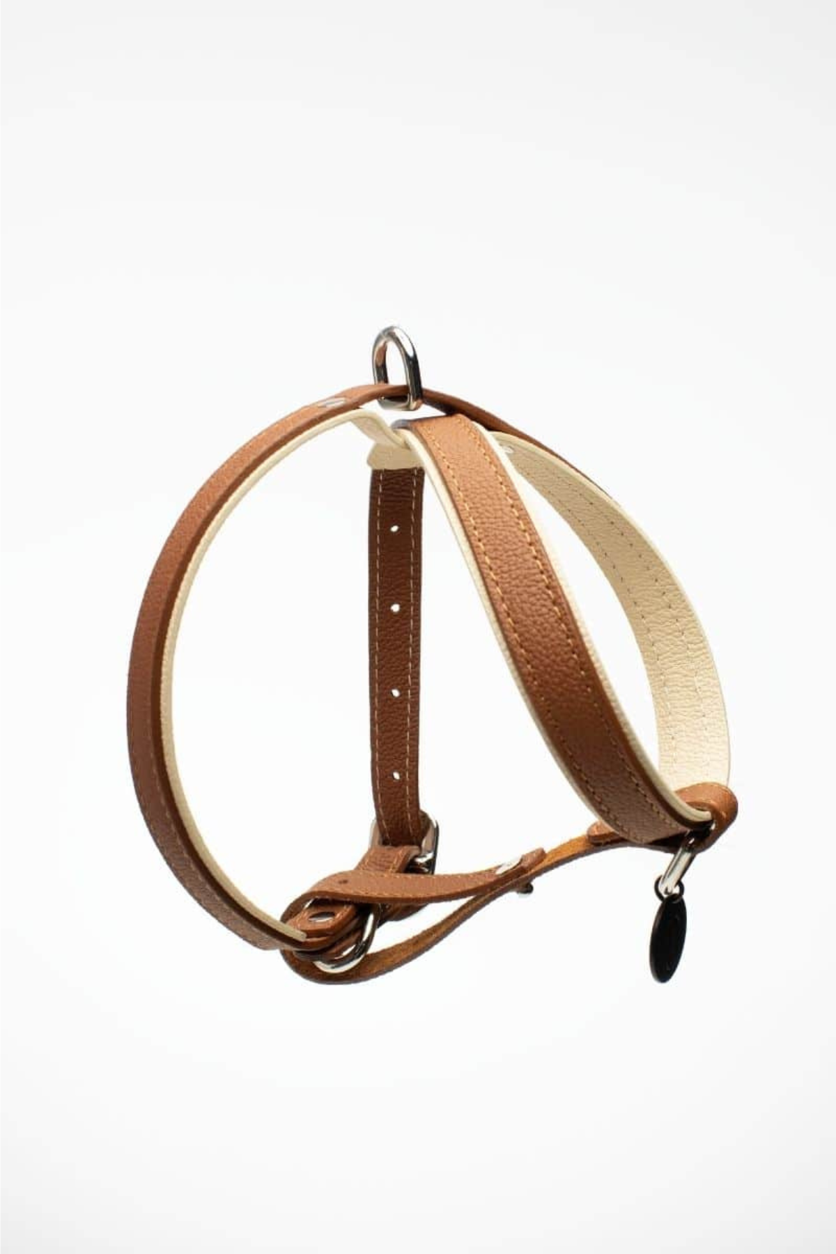 Zoe Pet Atelier New Cross Harness Köpek Göğüs Tasması Konyak ve Bej