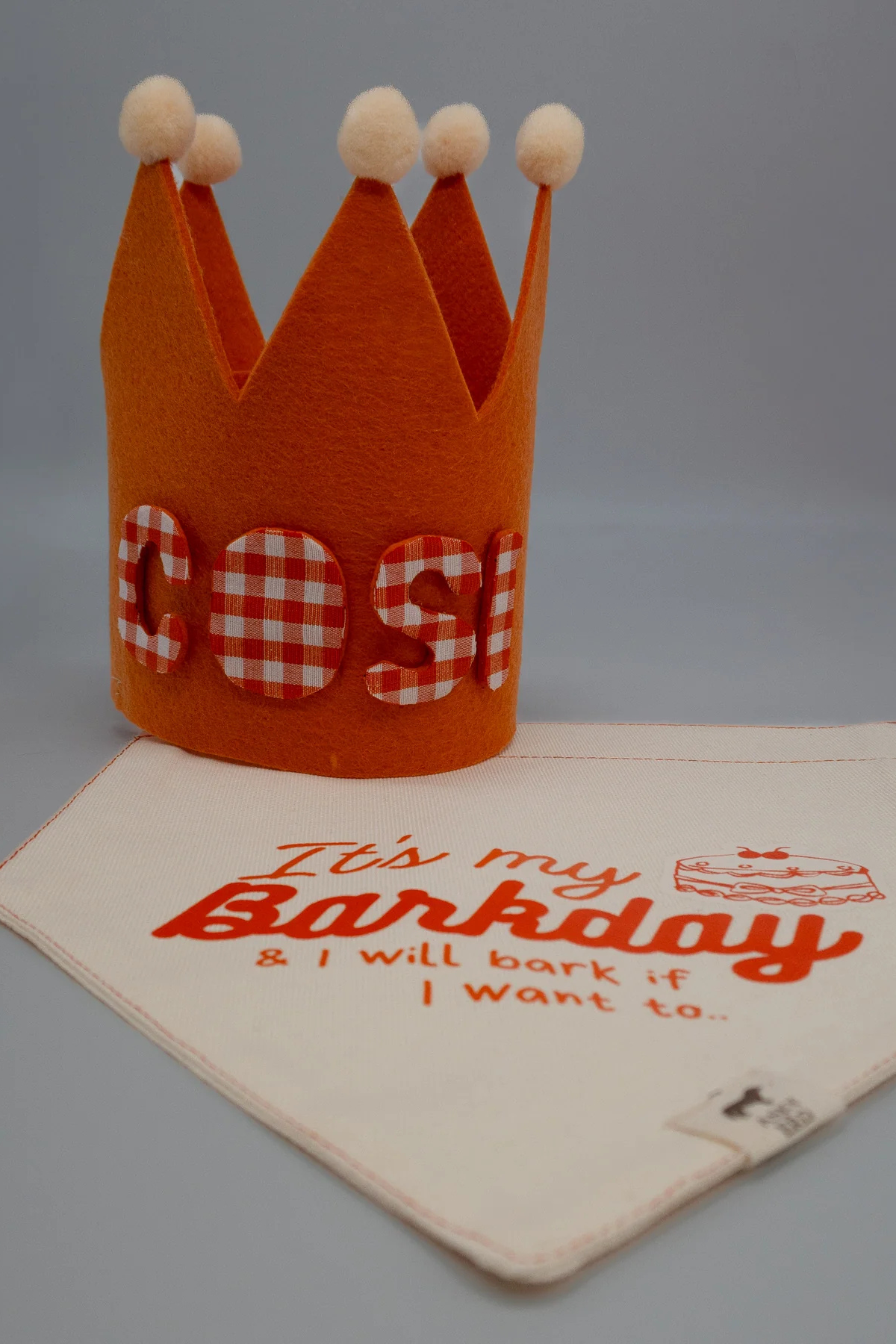 Asky&Erd Barkday Club Crown Hat Köpek Doğum Günü Tacı Kişiselleştirilebilir