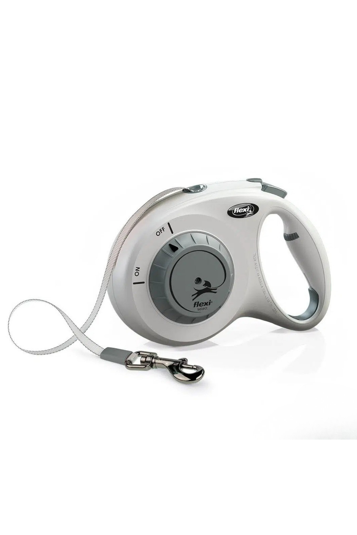 Flexi Select Köpek Otomatik Şerit Gezdirme Kayışı Gri - 7 M