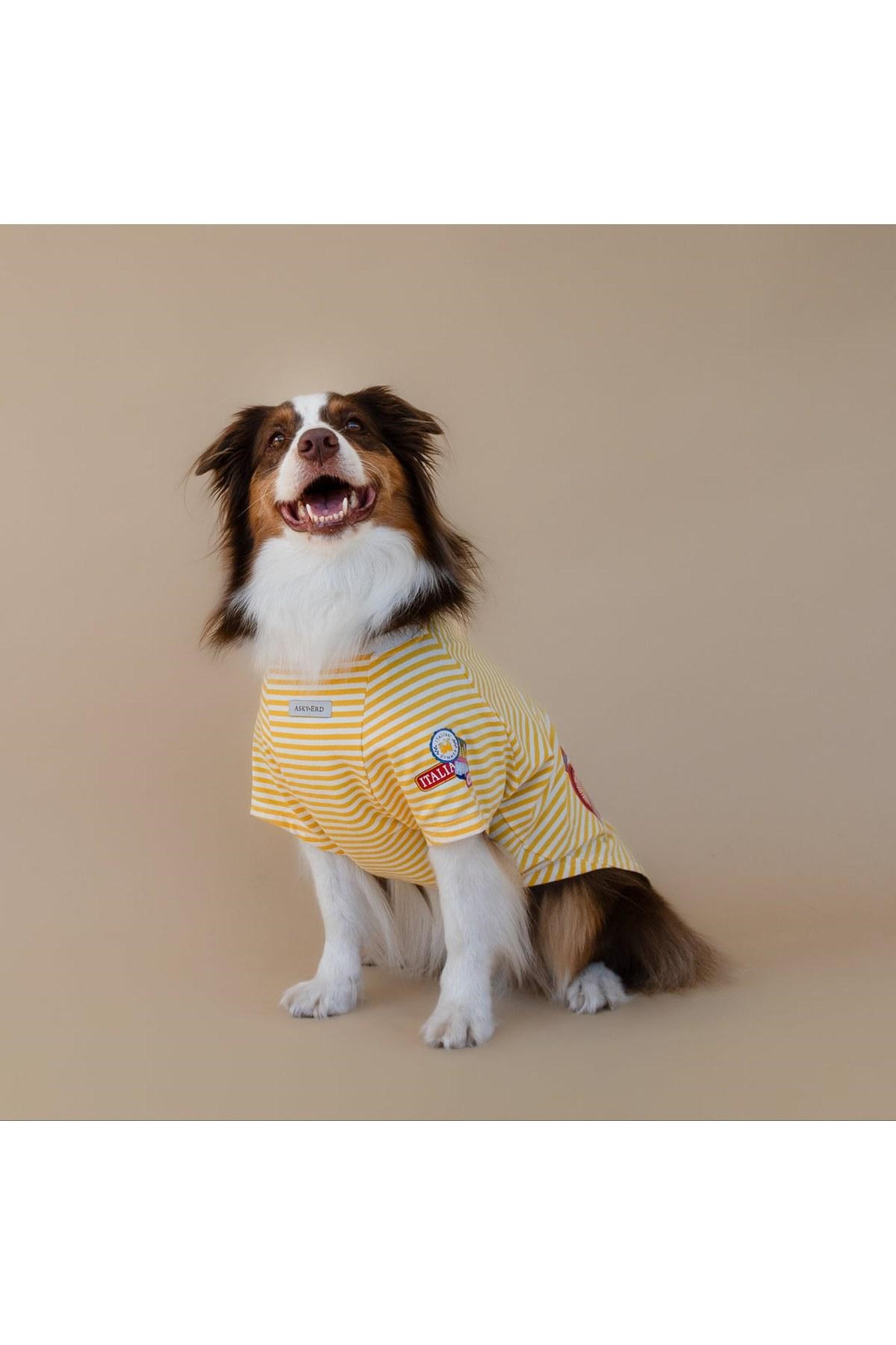 Asky&Erd Ciao Capri Köpek T-Shirt Limoncello