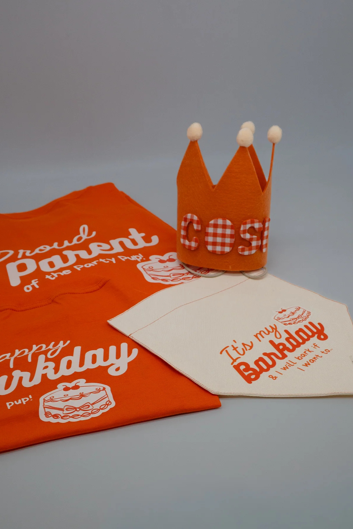 Asky&Erd Barkday Club Köpek Bandana | Turuncu