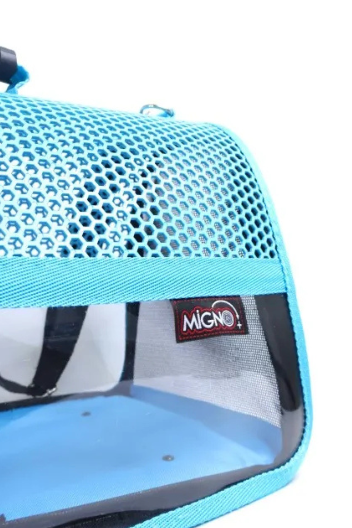 Migno Flybag Voyager Fileli-Şeffaf Model Kedi Köpek Taşıma Çantaları - Turkuaz