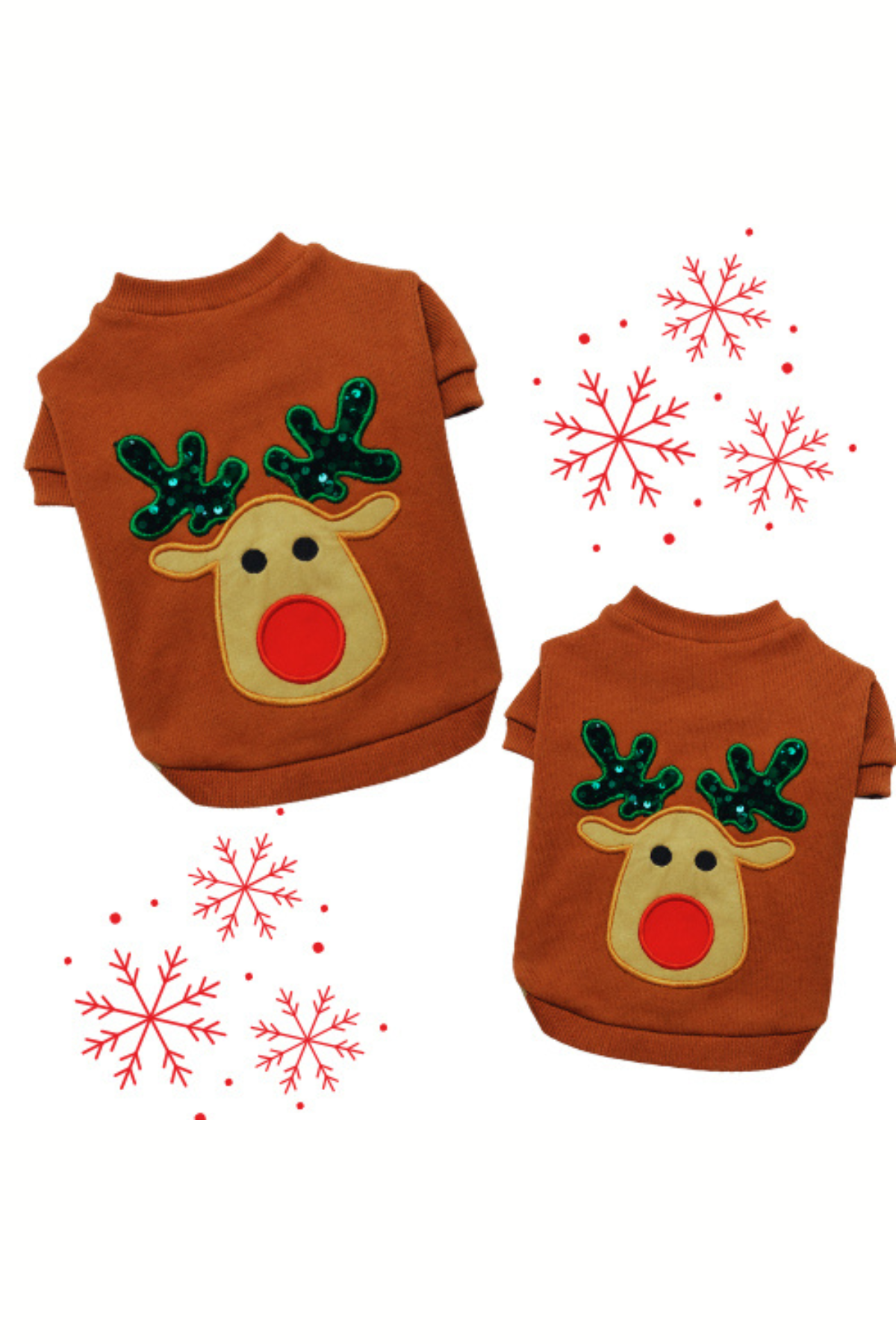 Gedyco Geyikli  Köpek Sweatshirt Camel