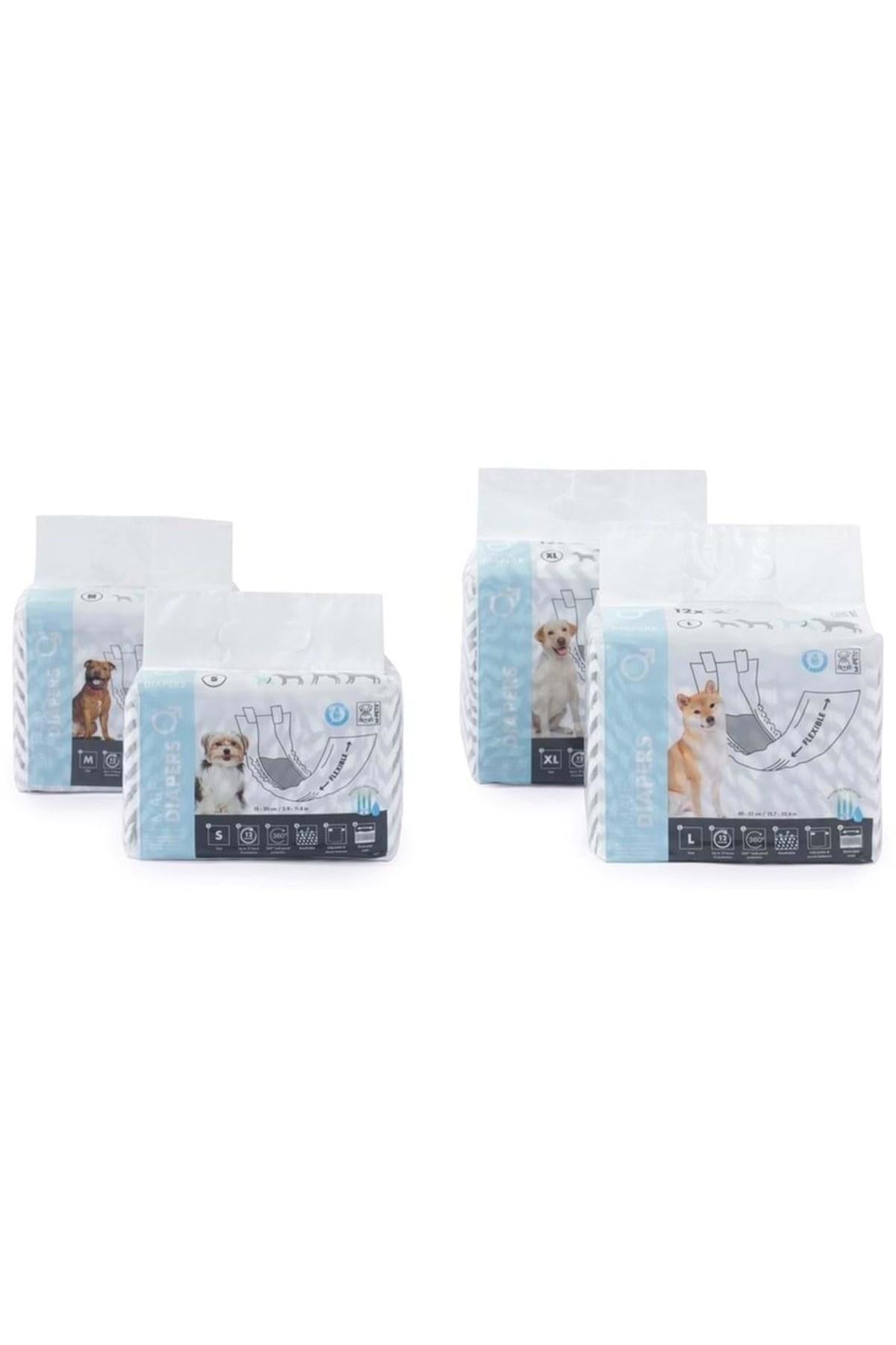 M-Pets 10116199 Erkek Köpek Külotu (S) 12li