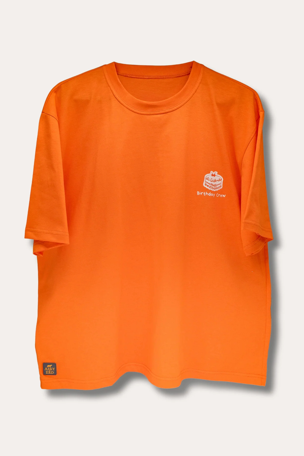 Asky&Erd Barkday Club Tshirt Turuncu
