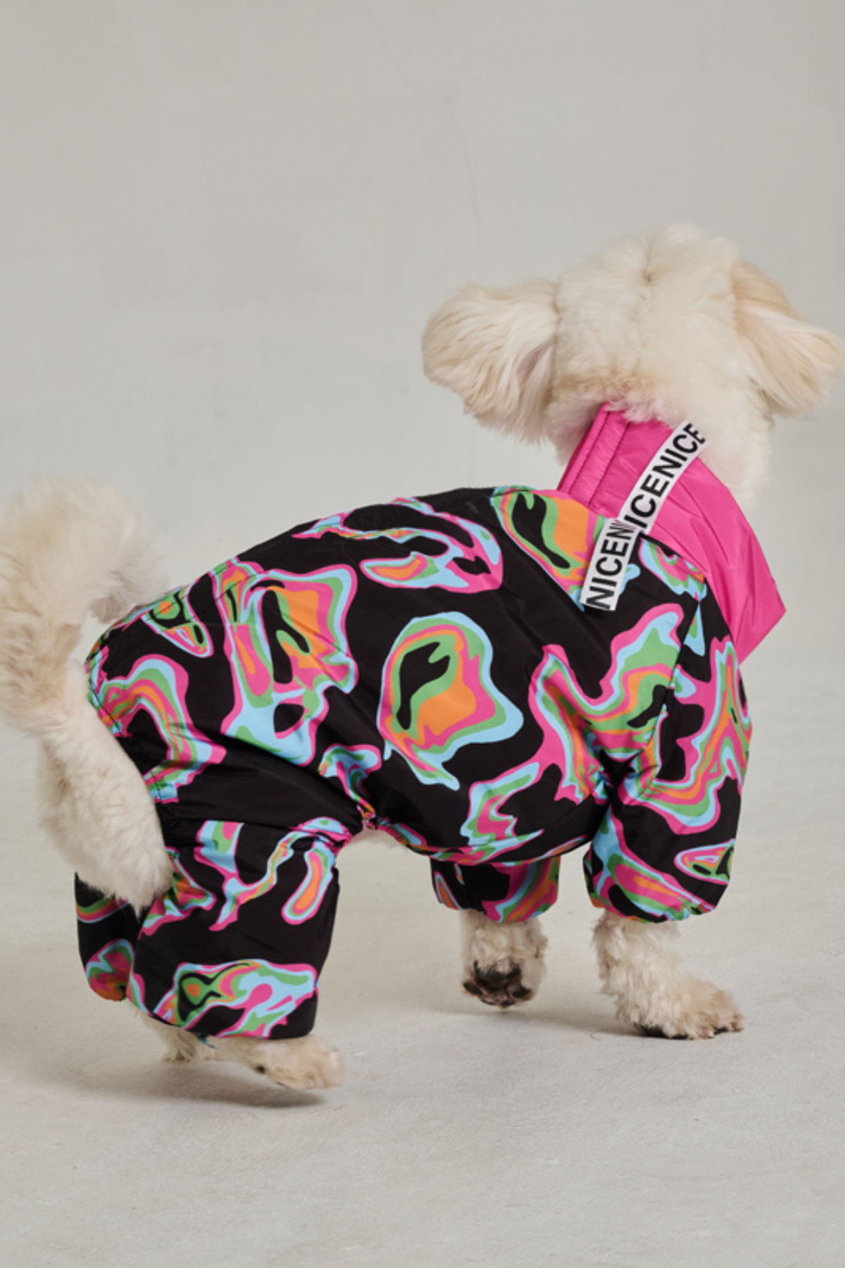 Köpek Tulumu Puffer - Jumpsuit Series - Godo Black