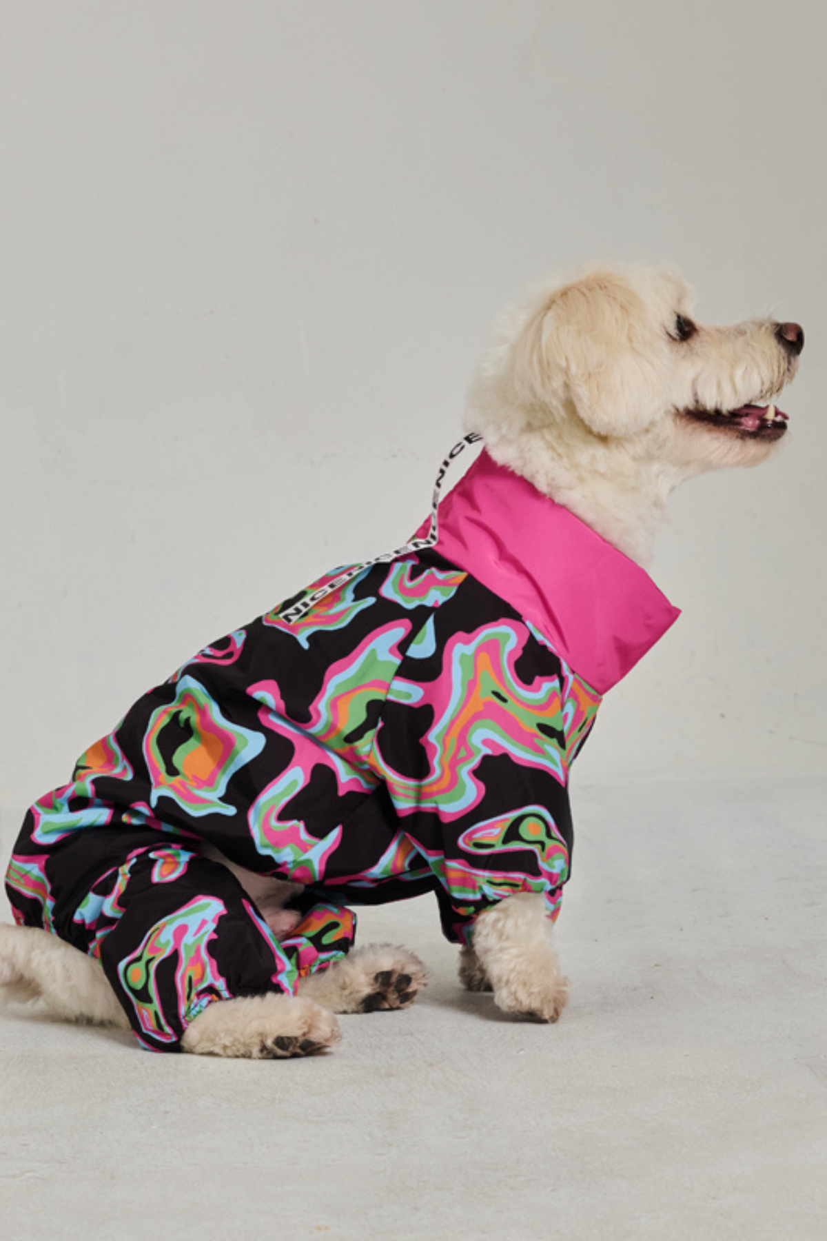 Köpek Tulumu Puffer - Jumpsuit Series - Godo Black