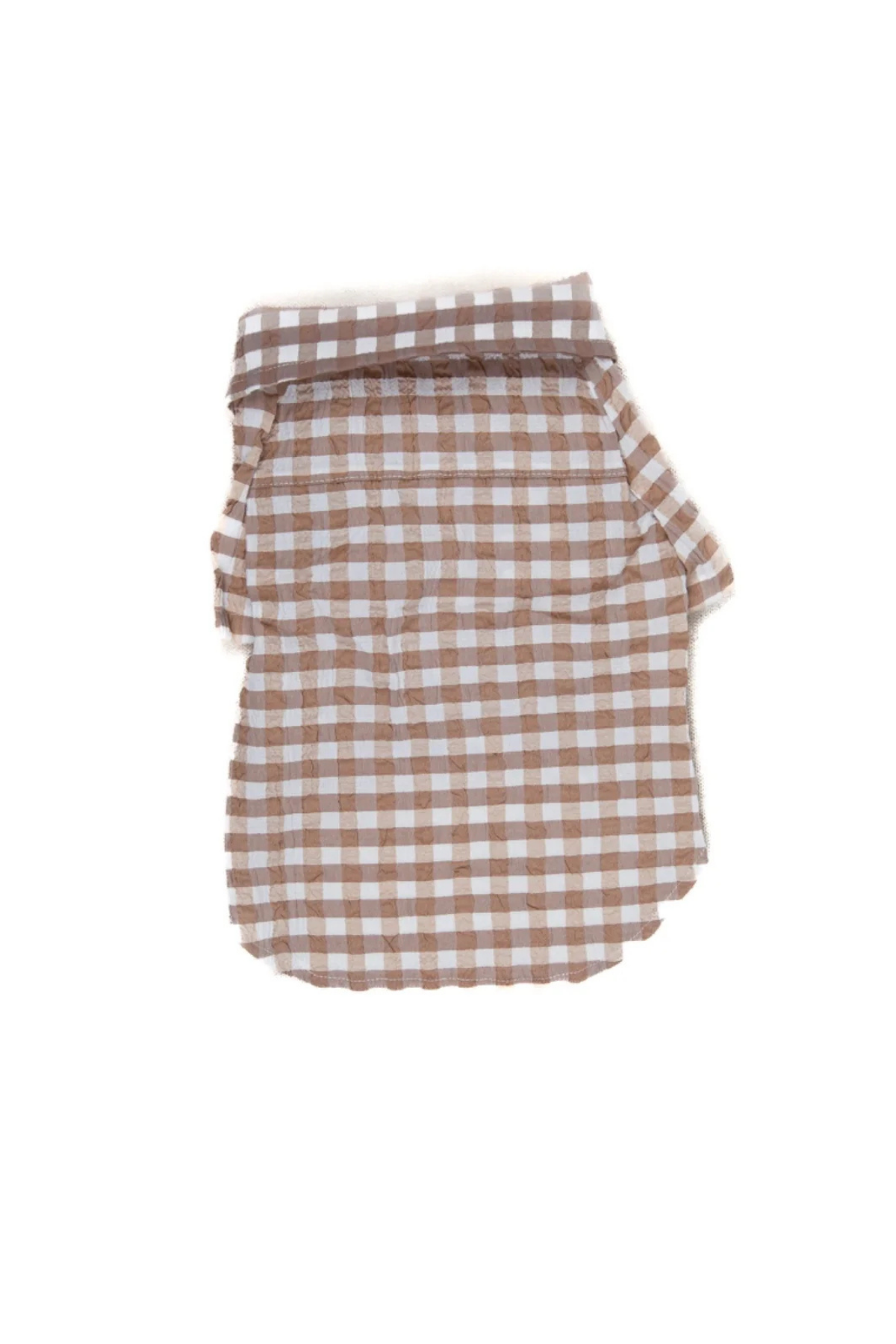 Goodboi Pötikareli Kahverengi Gofre Gömlek