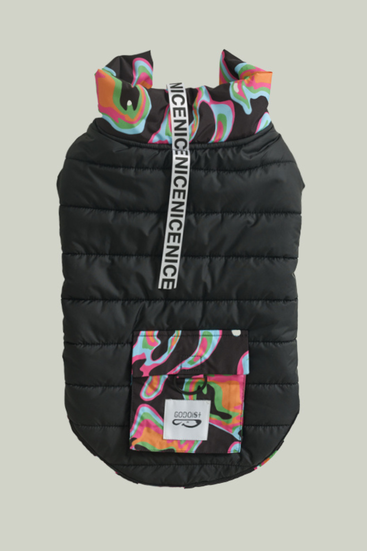 Godoist Köpek Montu Polar - Puffer Series - Funy Black
