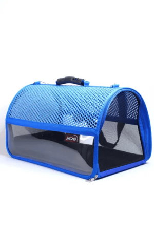 Migno Flybag Voyager Fileli-Şeffaf Model Kedi Köpek Taşıma Çantaları - Mavi