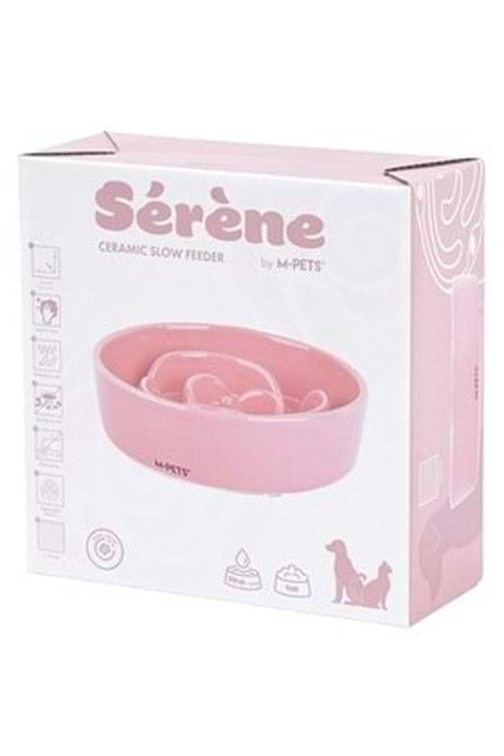 M-Pets Serene Rose Yavaş Yeme Köpek Mama Kabı Pembe