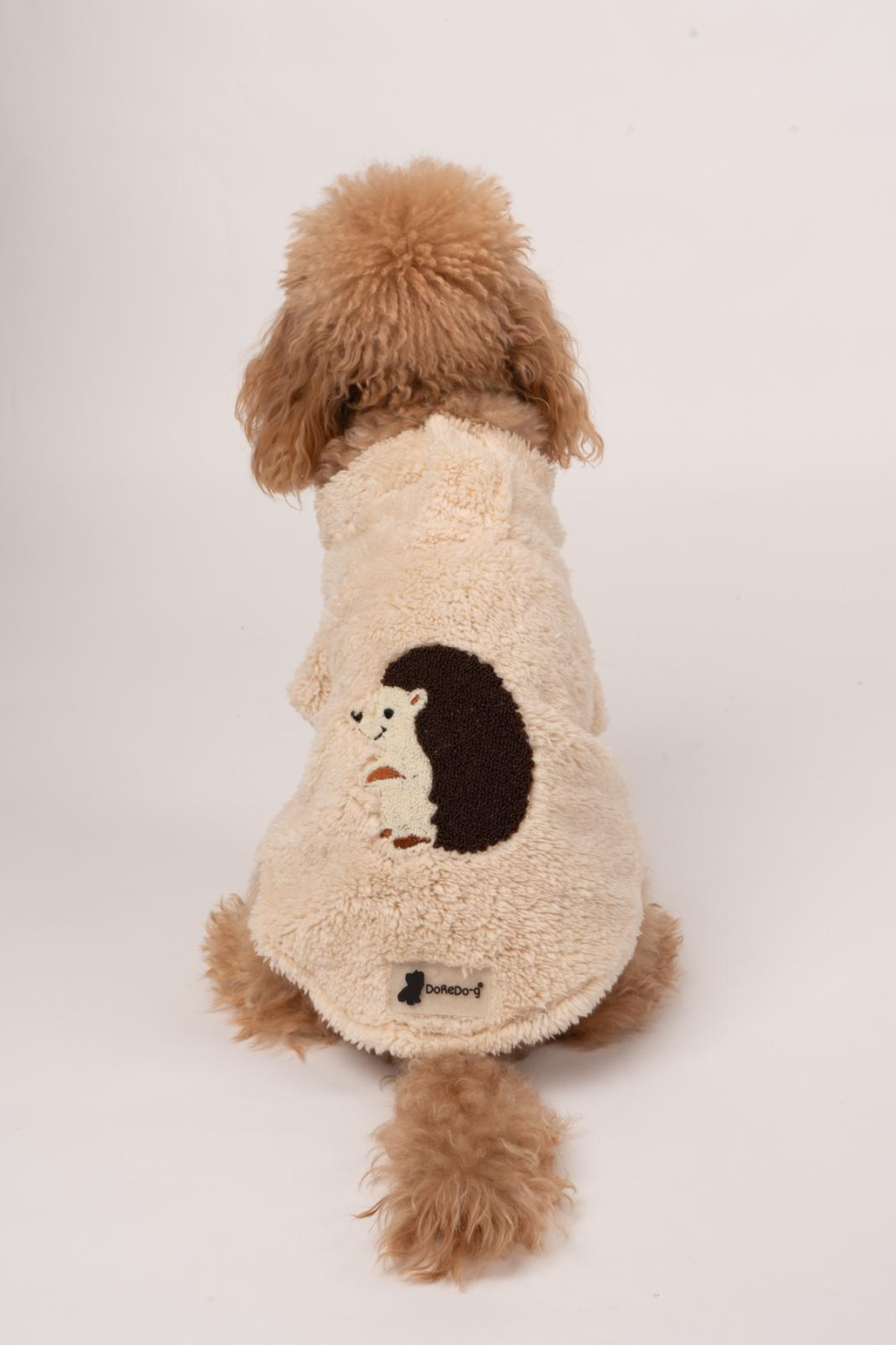 Doredog Köpek Kirpili Peluş Sweatshirt Krem