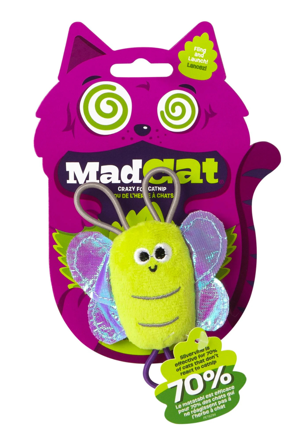 Mad Cat Slingshot Butterfly Matatabili Kedi Oyuncağı
