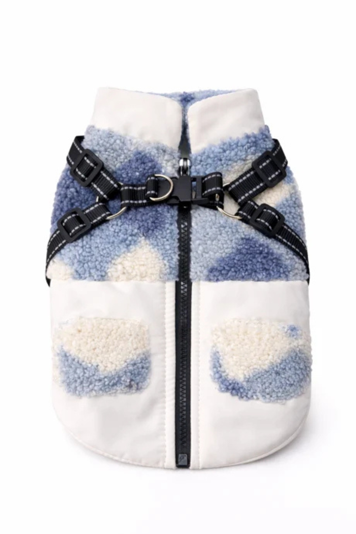 Dolcepets Tasmalı Polar Köpek Ceket Beyaz