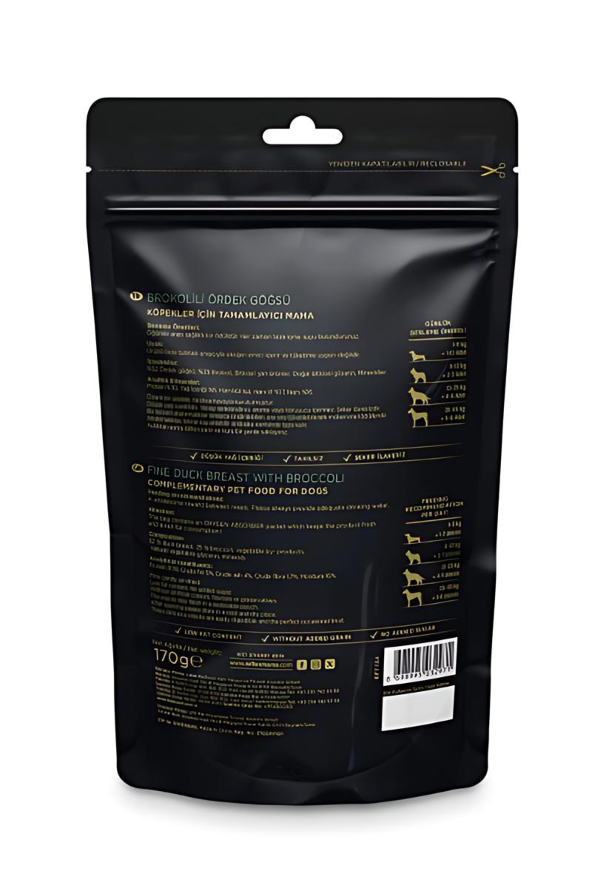 Reflex Snackies Natural Brokolili Ördek Göğsü Tahılsız Köpek Ödül Çubuğu 170gr