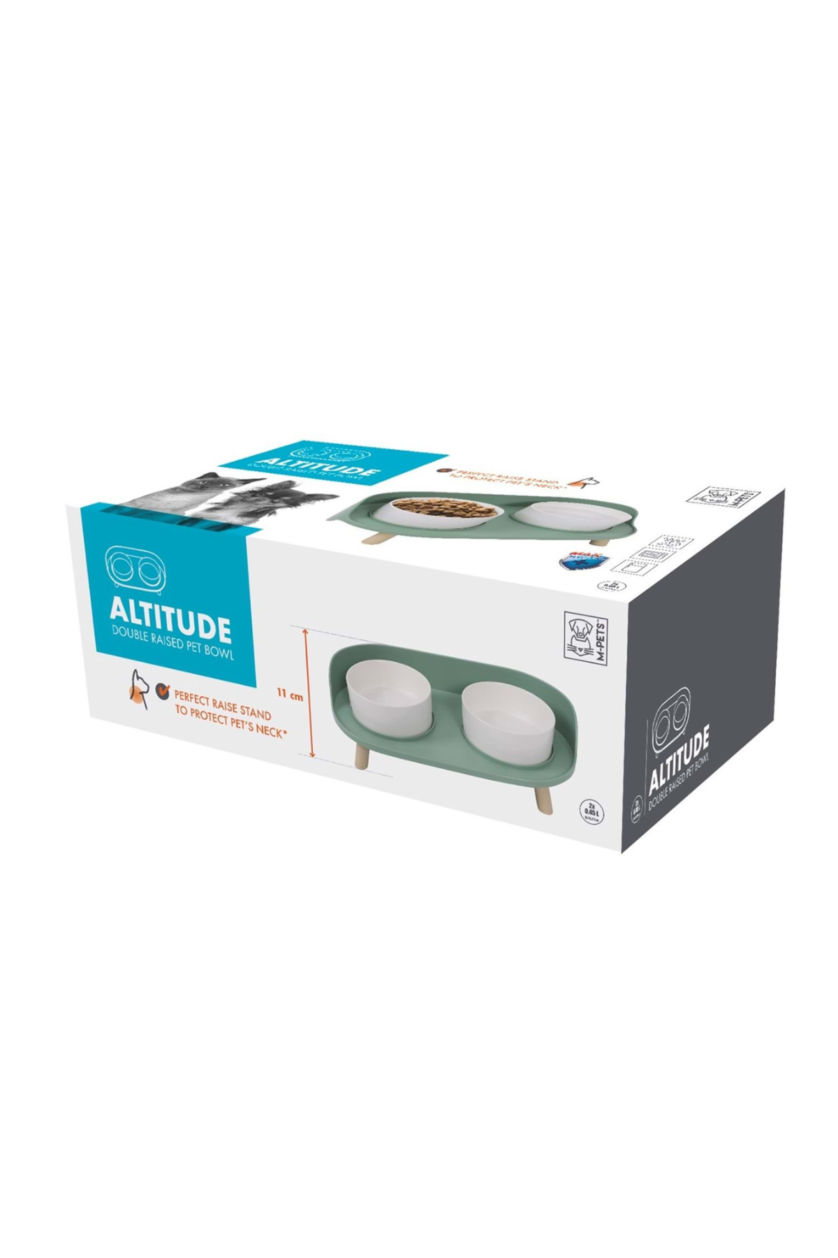M-PETS ALTITUDE 2Lİ MAMA KABI STANDI 2X450ML