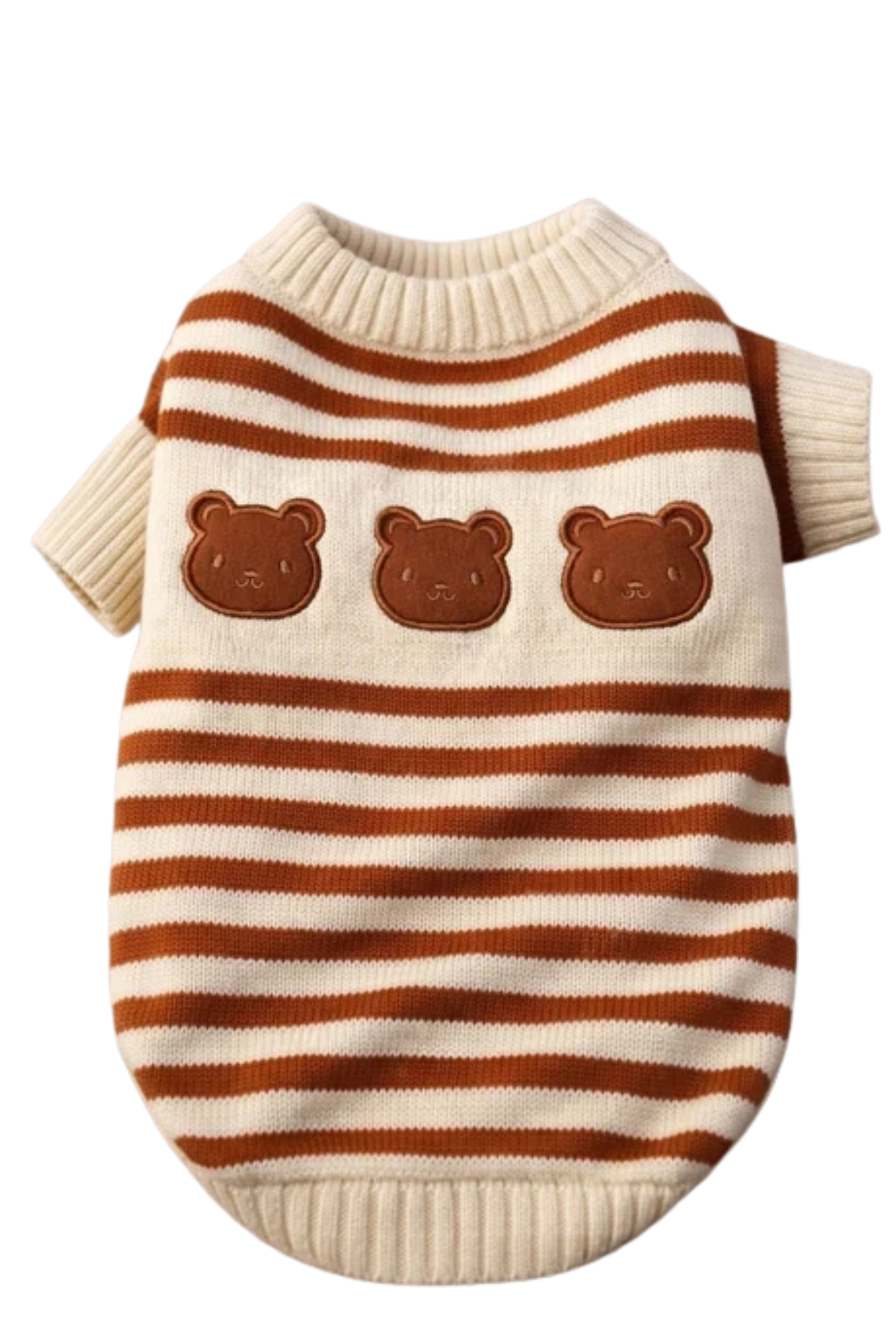 Dolcepets Ayıcık Desenli Köpek Kazak Kahverengi